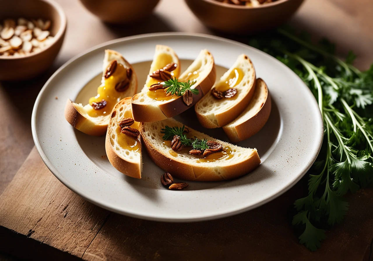 Baked Garlic with Baguette