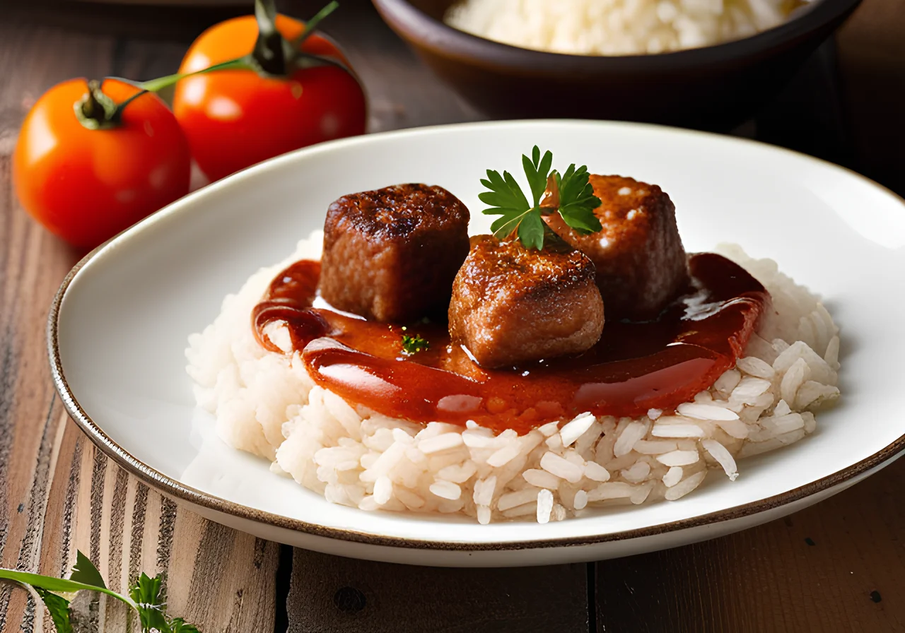 Cevapcici with Rice