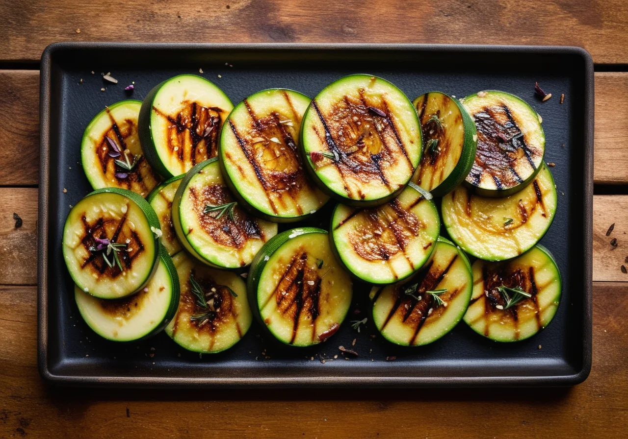 Marinated Grilled Zucchini