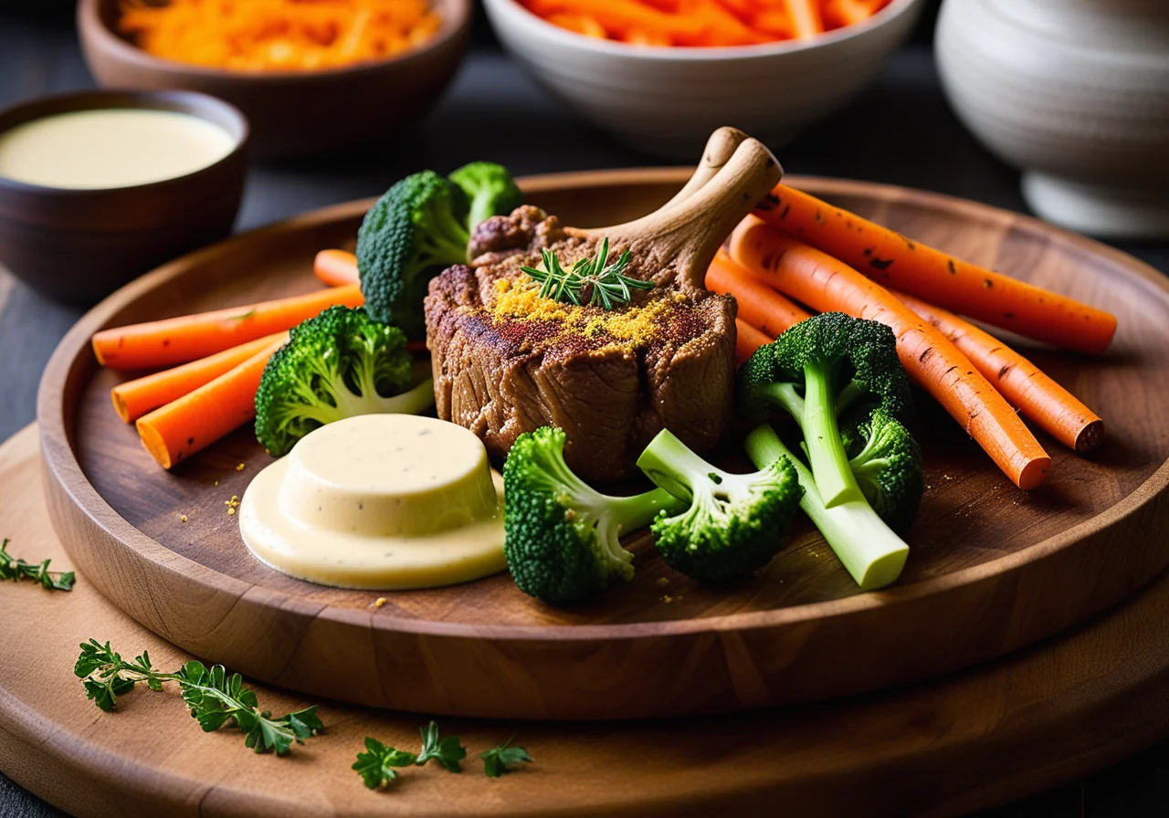 Lamb chops with herb crust