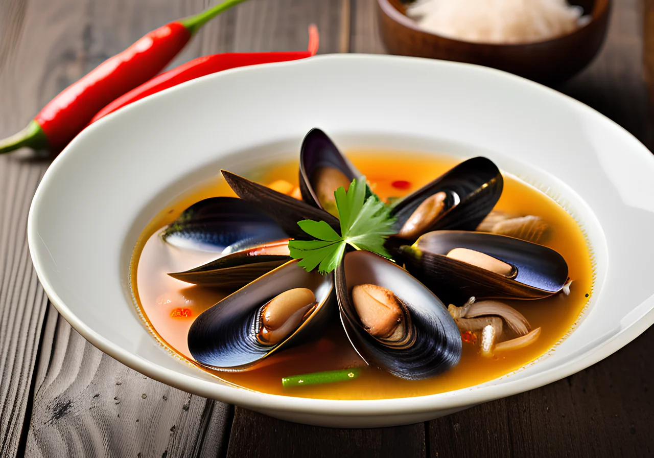 Asian Mussel Soup