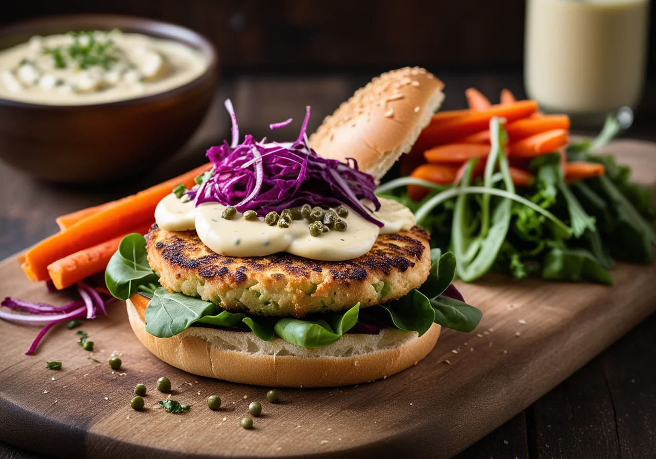 Vegetable Fish Burger
