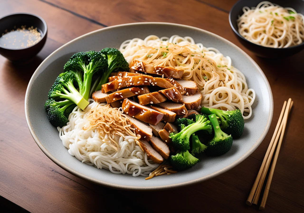 Chicken with Rice Noodles from the Wok