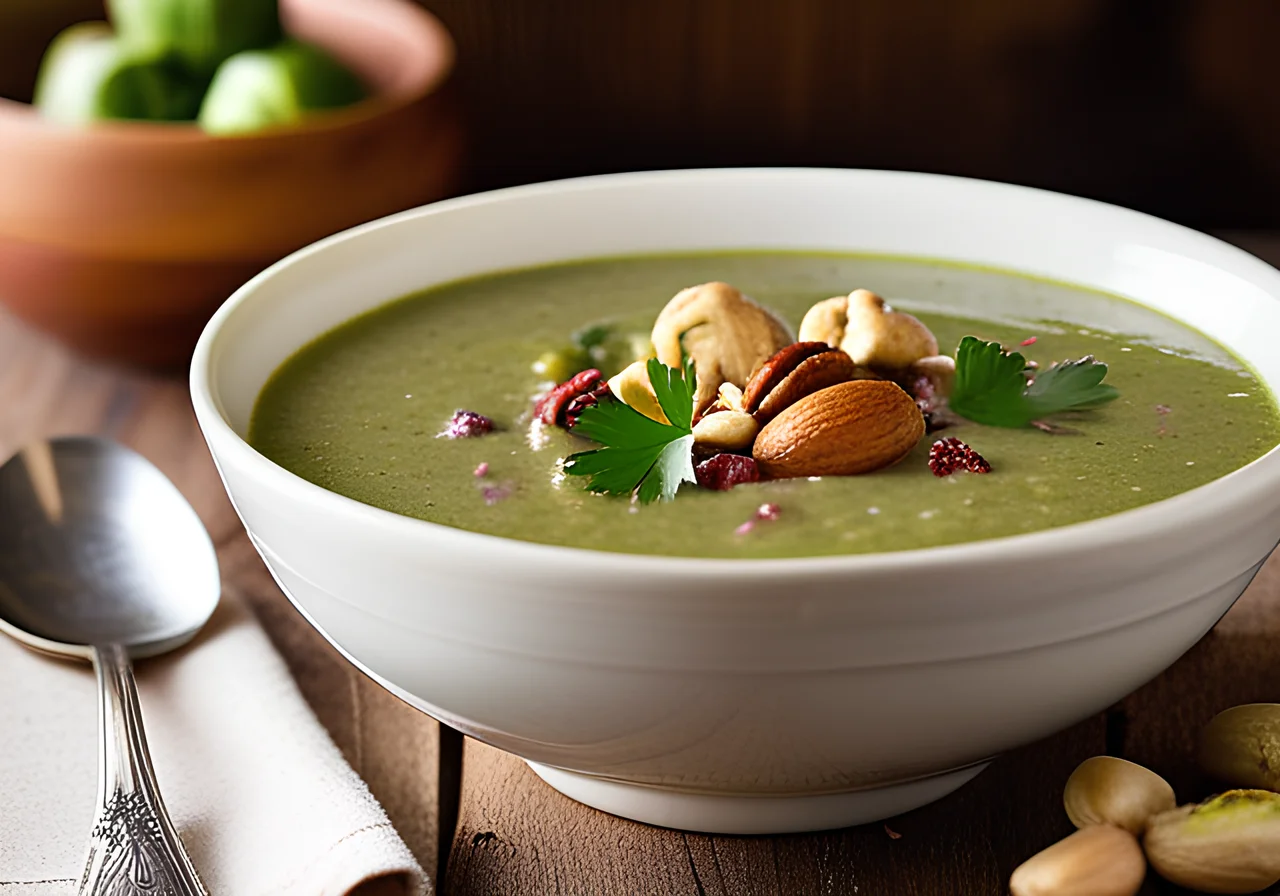 Brussels Sprout and Date Cashew Soup