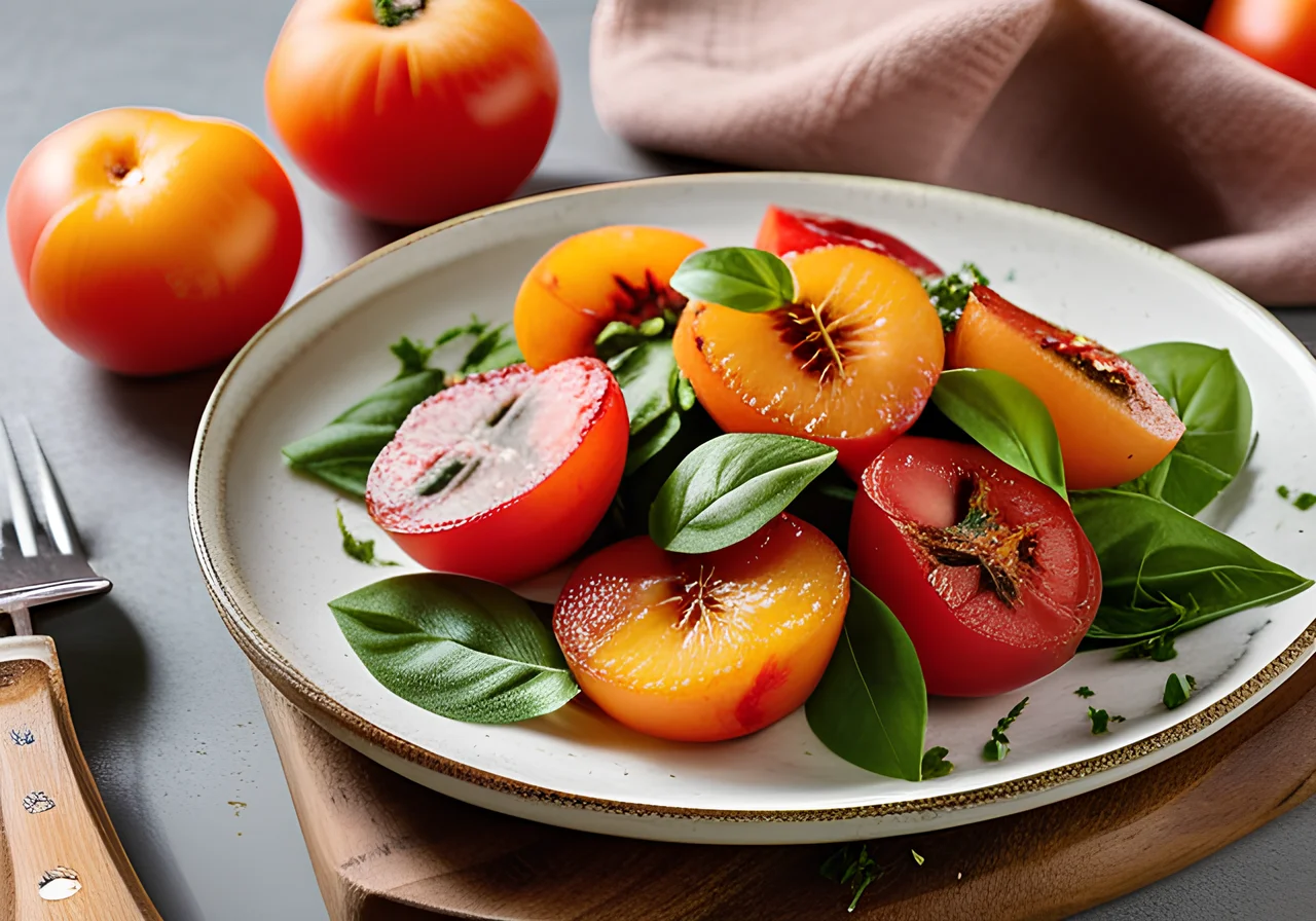 Tomato Peach Salad