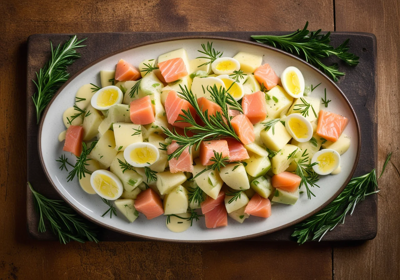Potato Salad with Smoked Fish