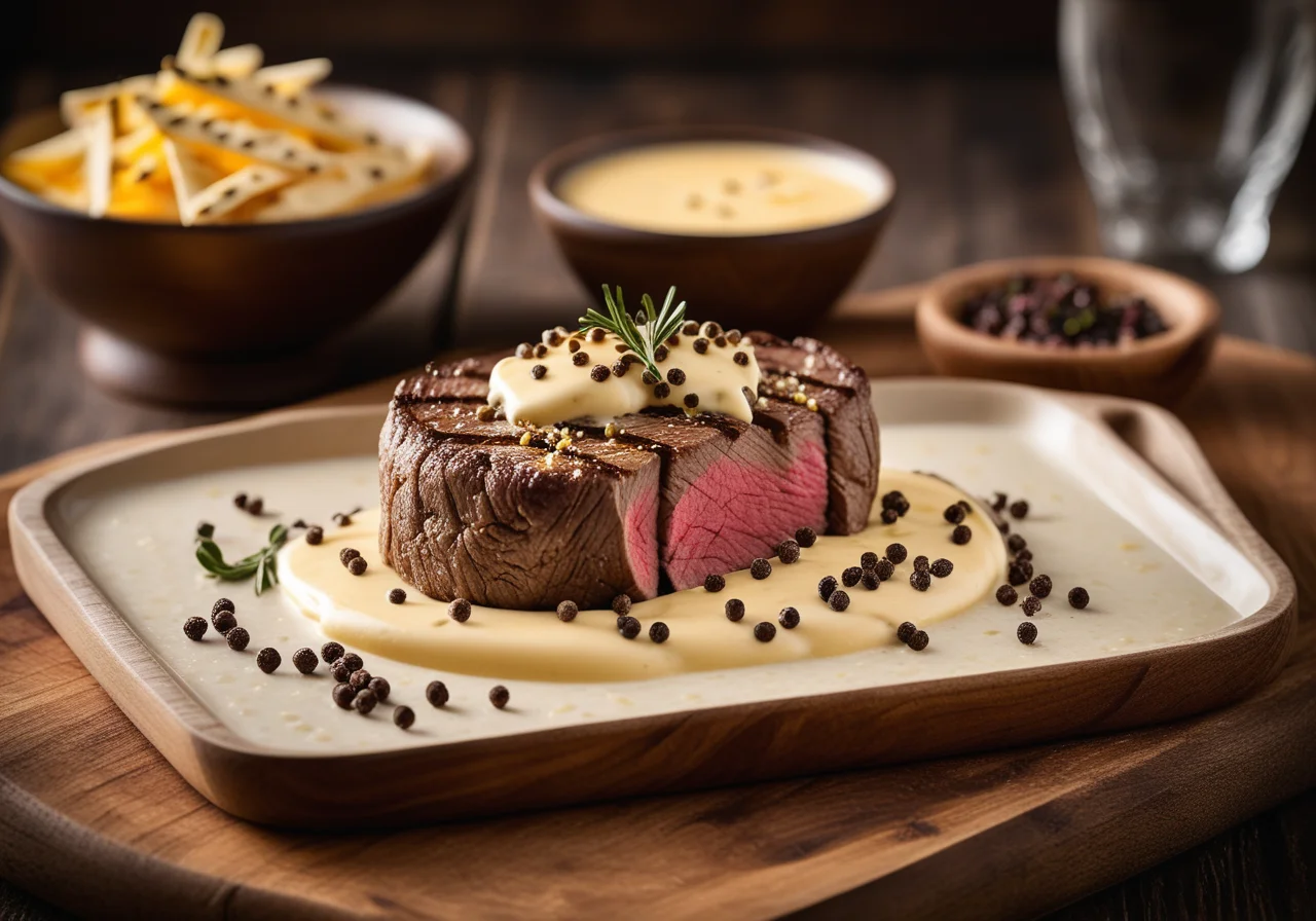 Filetsteaks with Cheese Baked