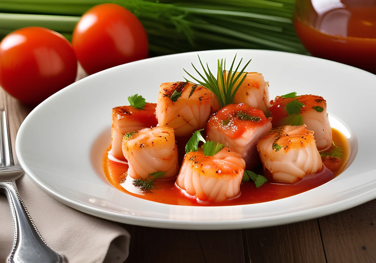 Langostinos in Tomato Sauce