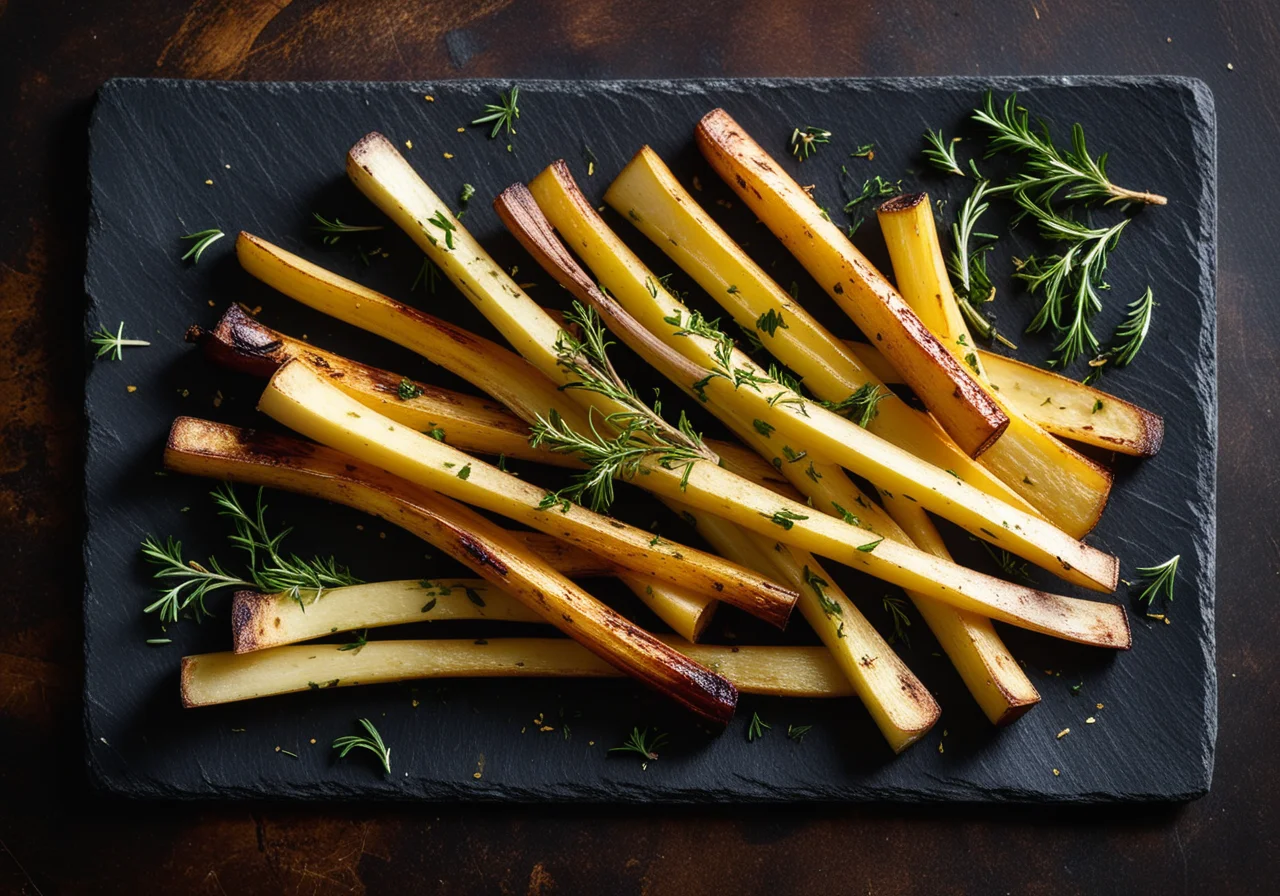 Roasted Thyme Parsnips