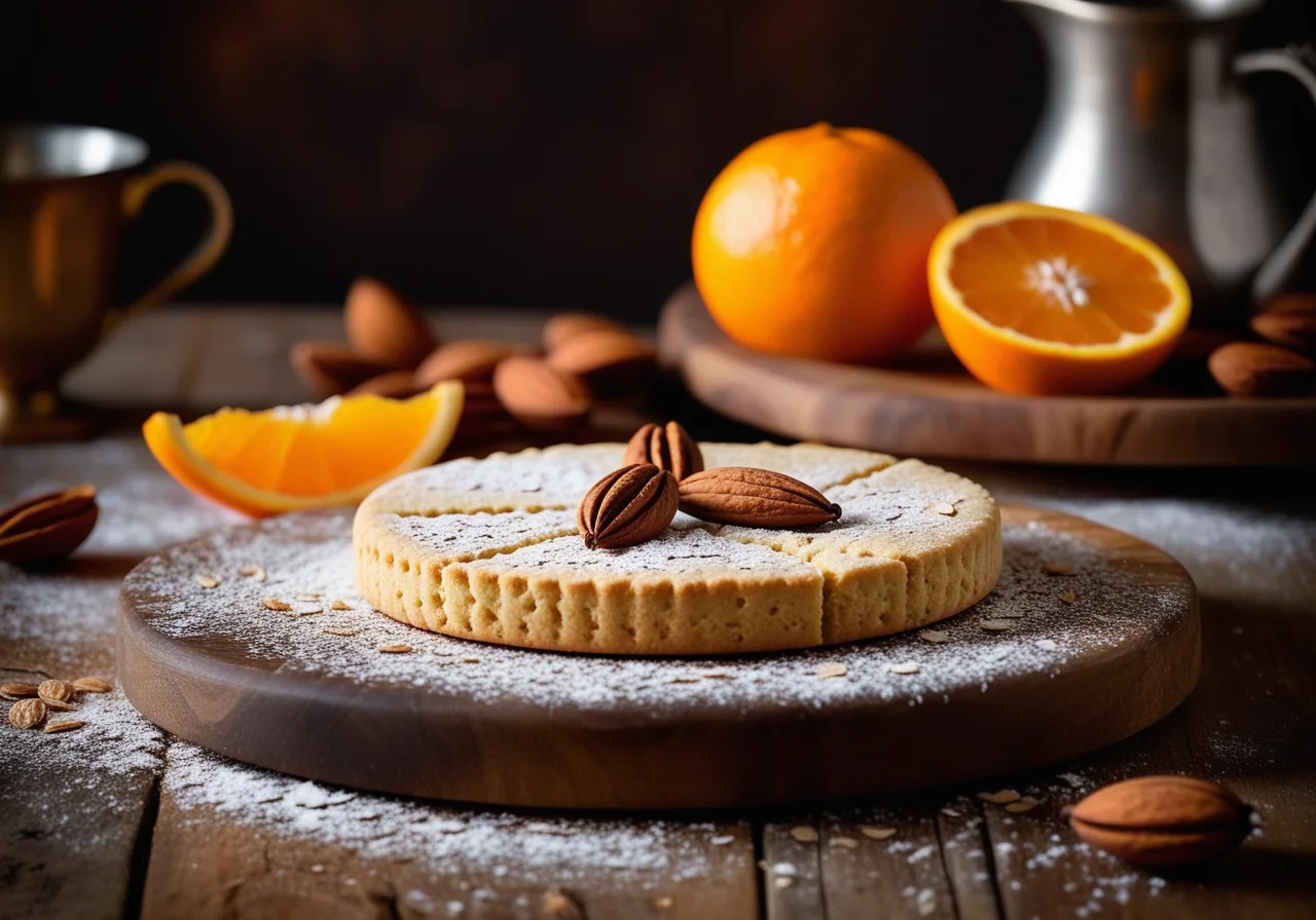 Almond Orange Shortbread