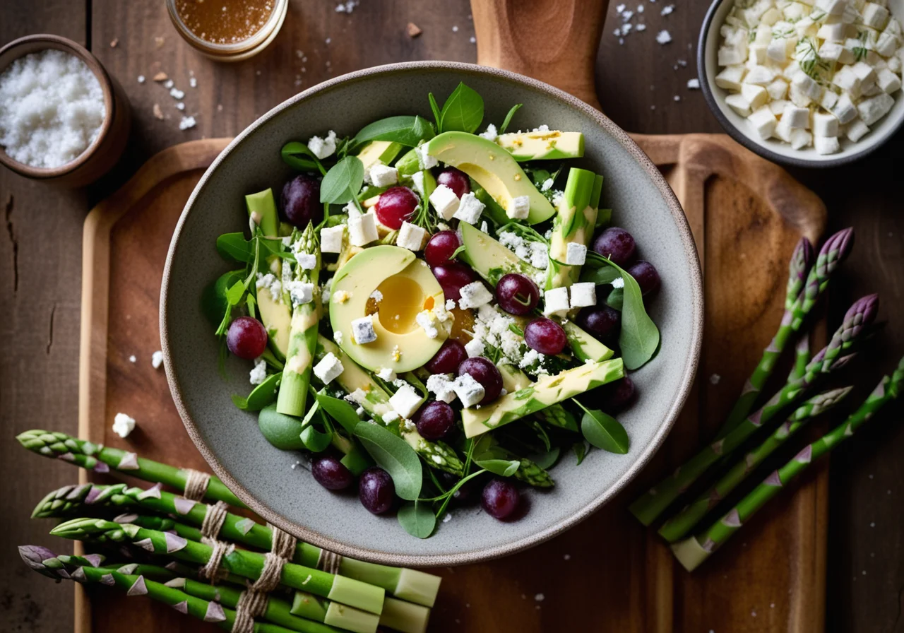 Asparagus and Goat Cheese Salad