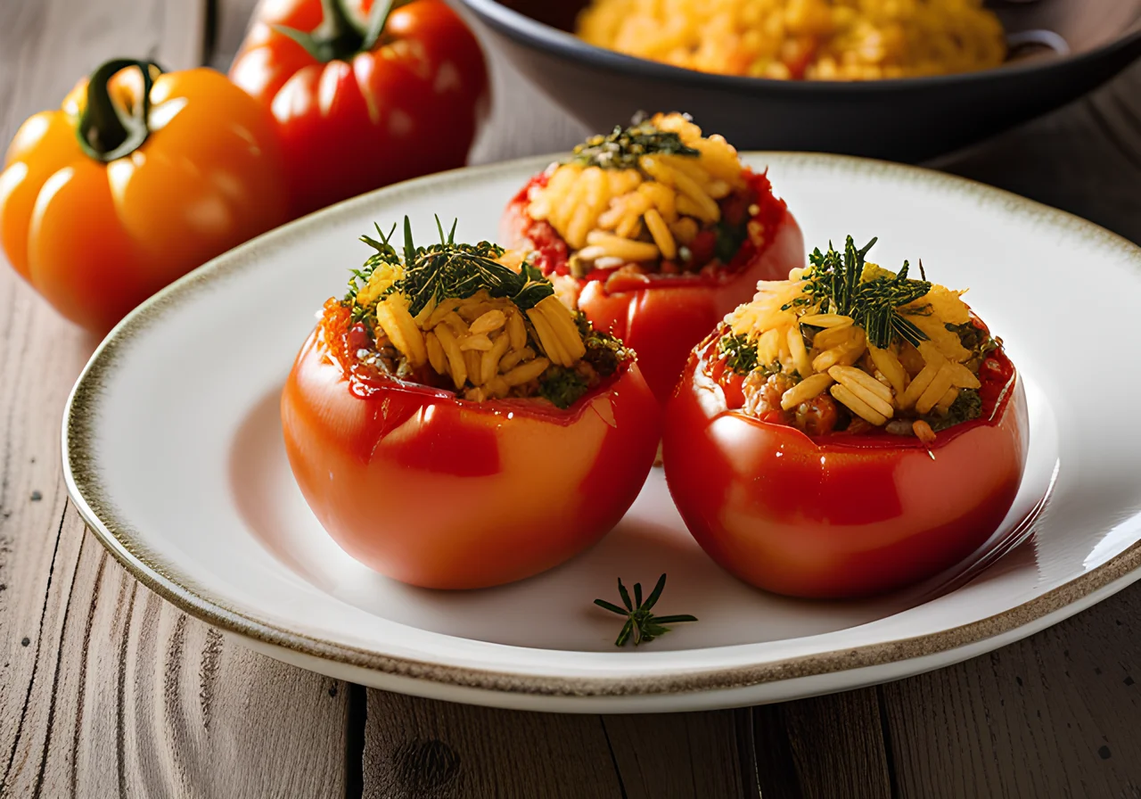 Oven-Baked Stuffed Tomatoes