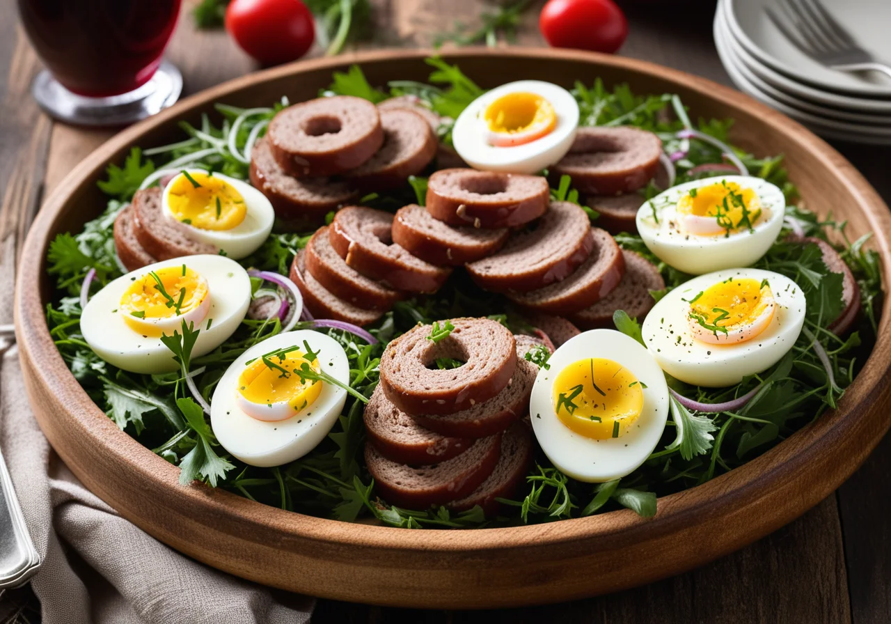 Semmelknödel-Wurst-Salat