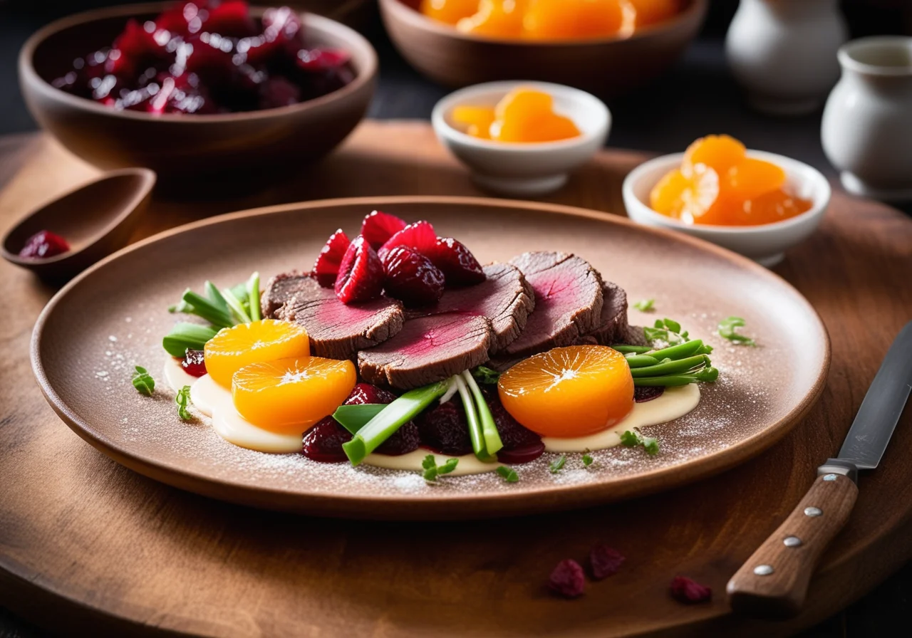 Venison with Side Dishes