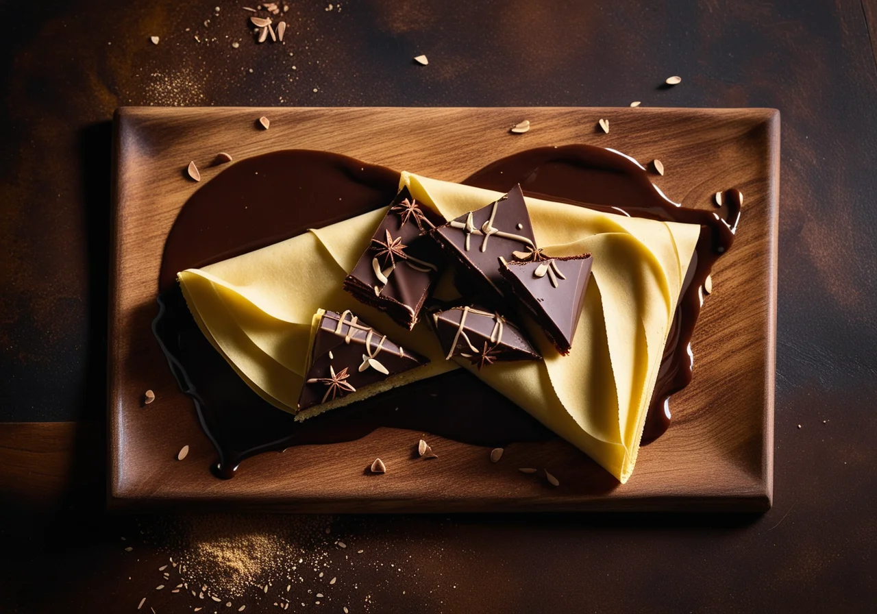 Crepe with Coffee and Chocolate