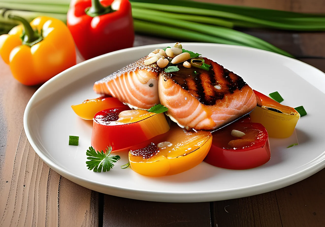 Pan‑Fried Fish with Vegetables