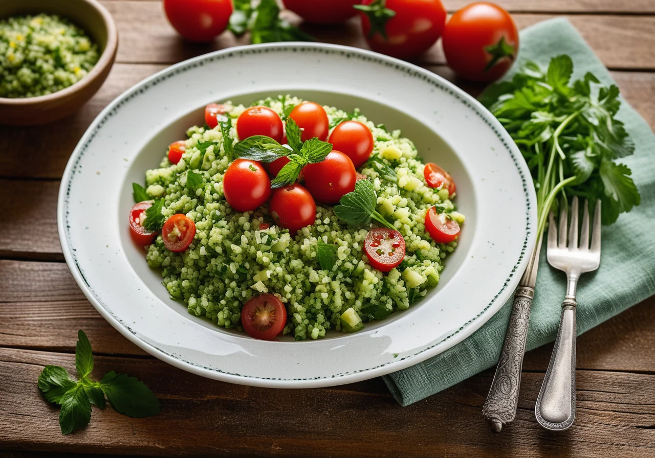 Couscous Salad with Mint and Parsley