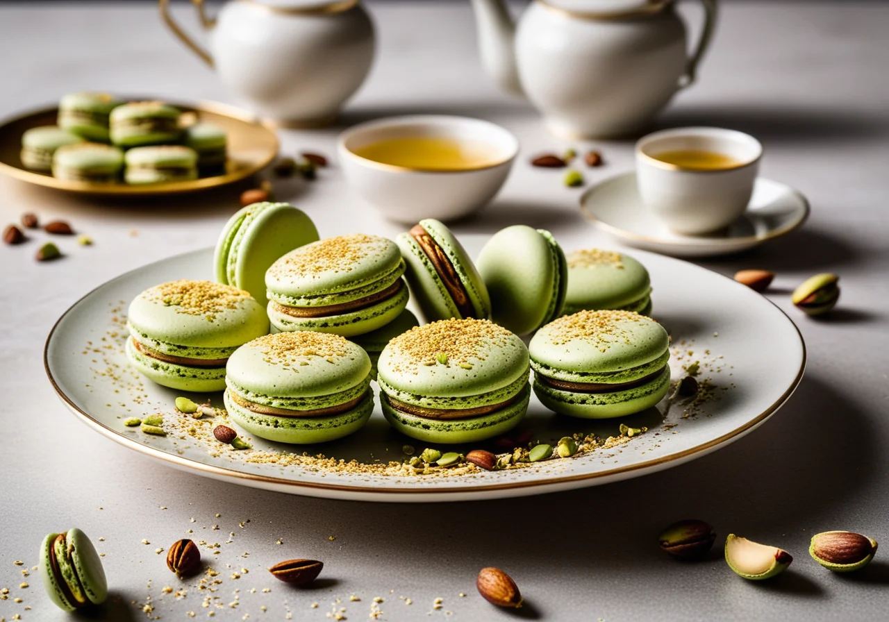 Pistachio Macarons