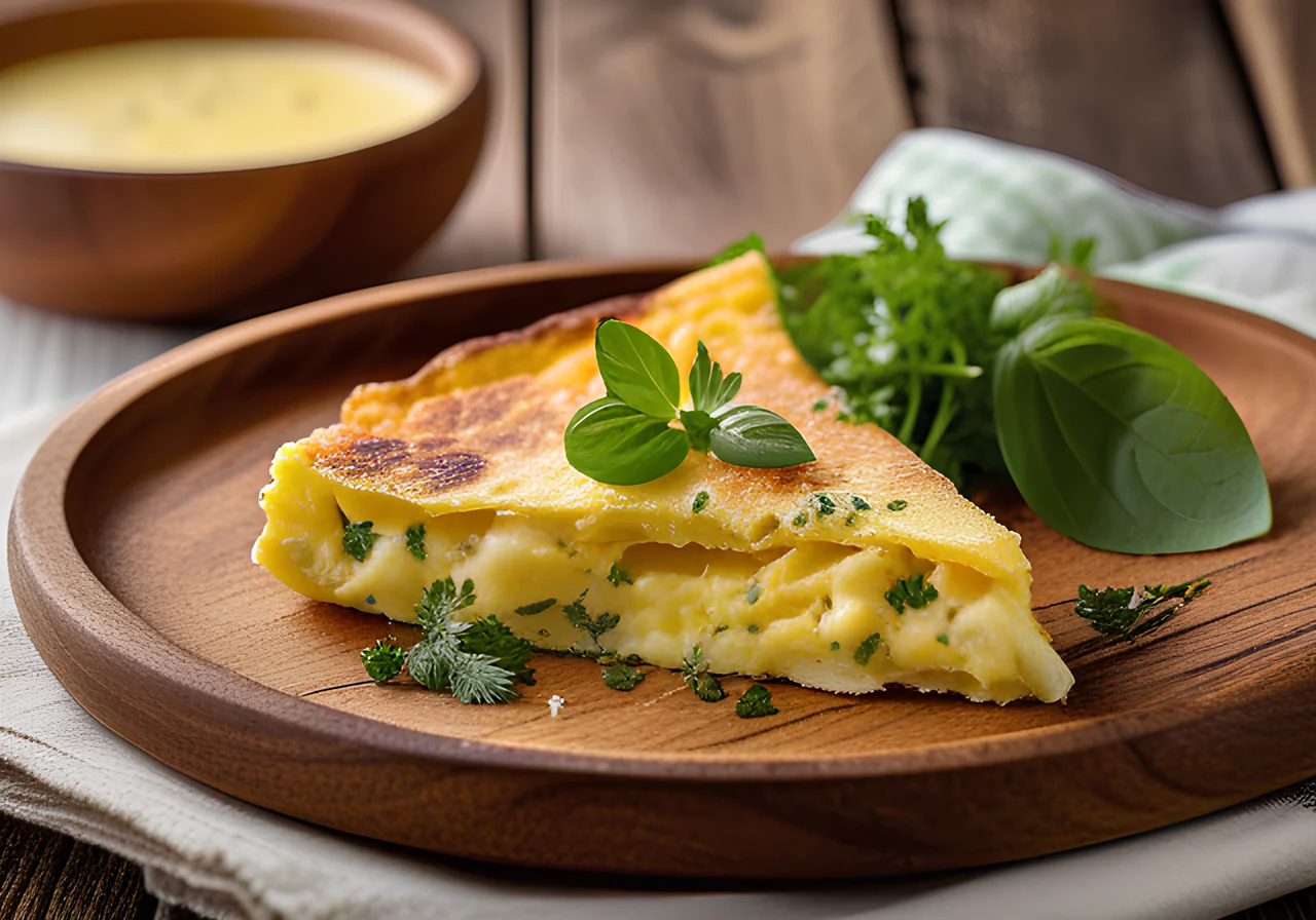 Cheese Omelette with Herbs