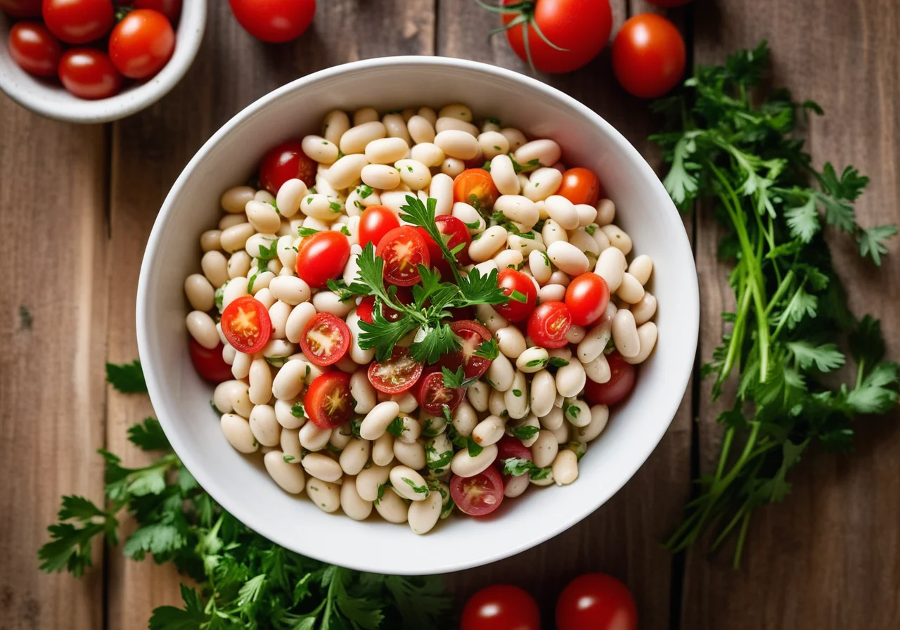 White Bean Salad with Tomatoes