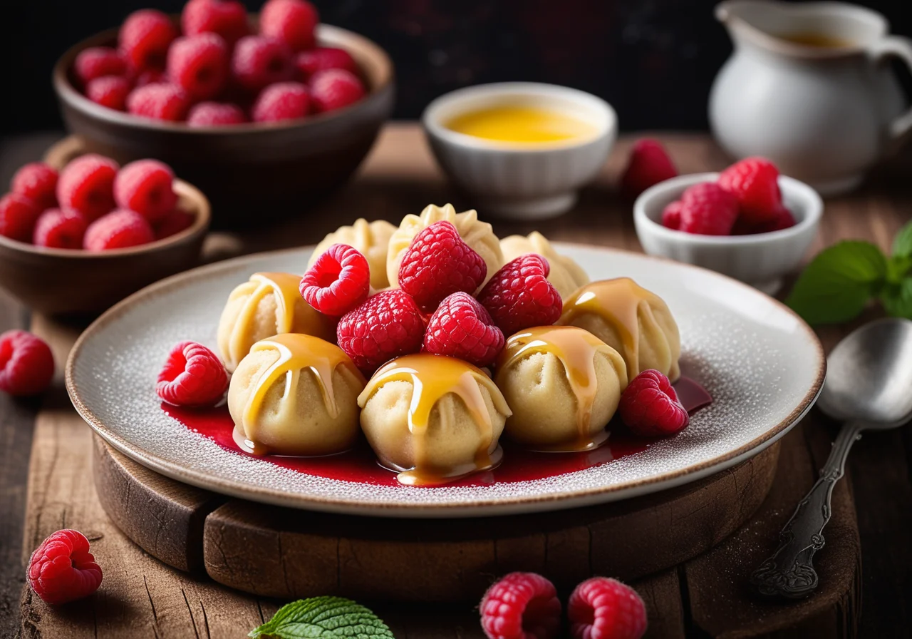 Sweet Dumplings with Berry Filling