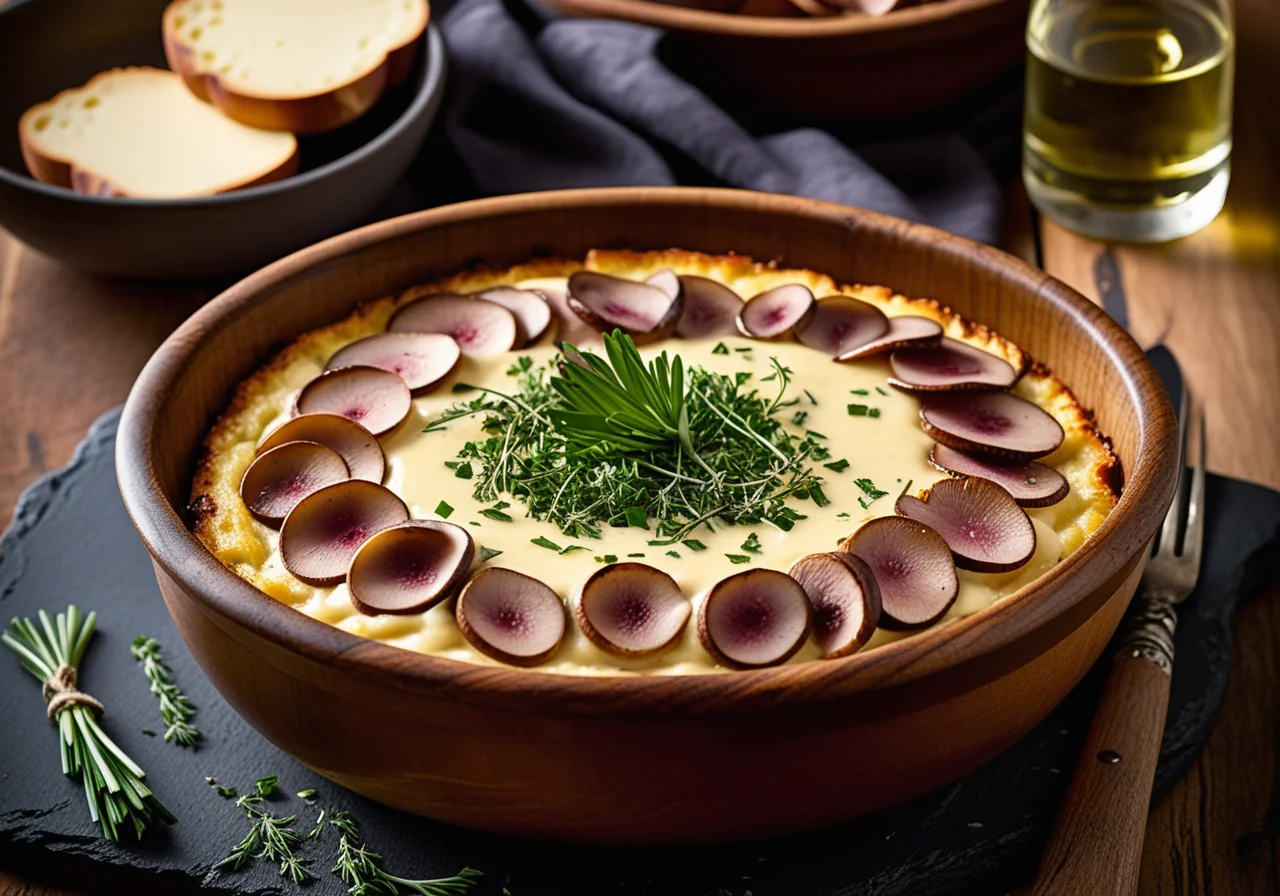 Champignon Ham Gratin
