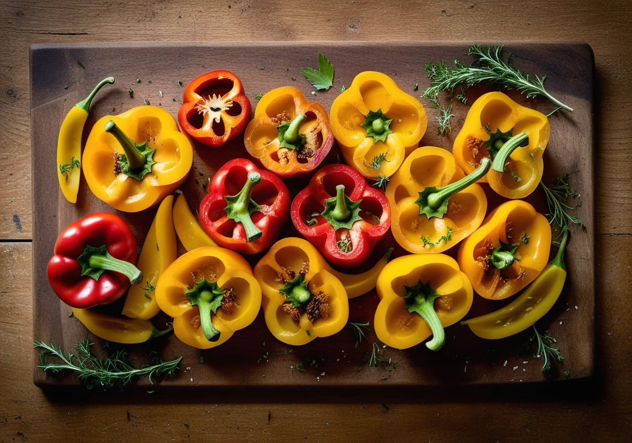 Bamberger Hörnchen with Bell Peppers