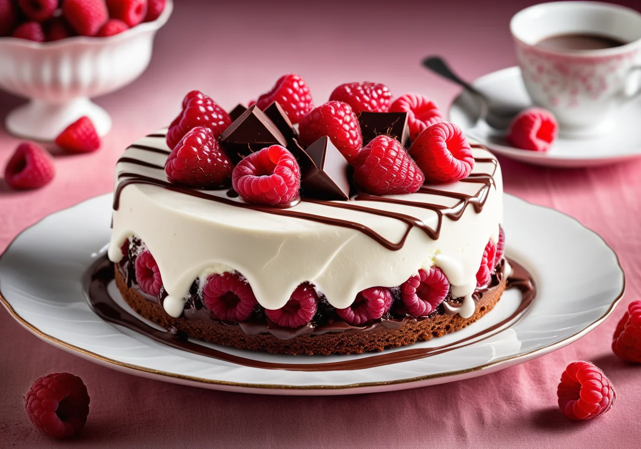 Chilled Raspberry Cake