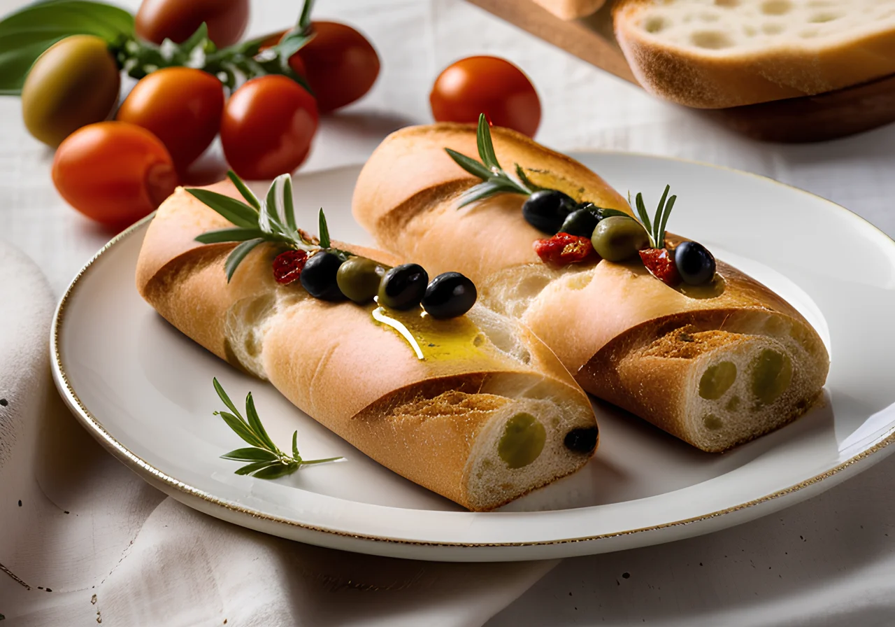 Ciabatta Sticks with Olives
