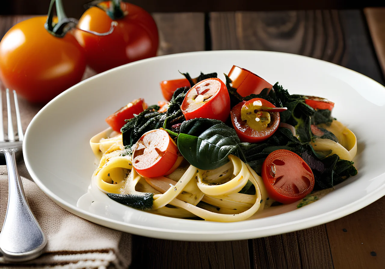 Pasta with Swiss Chard