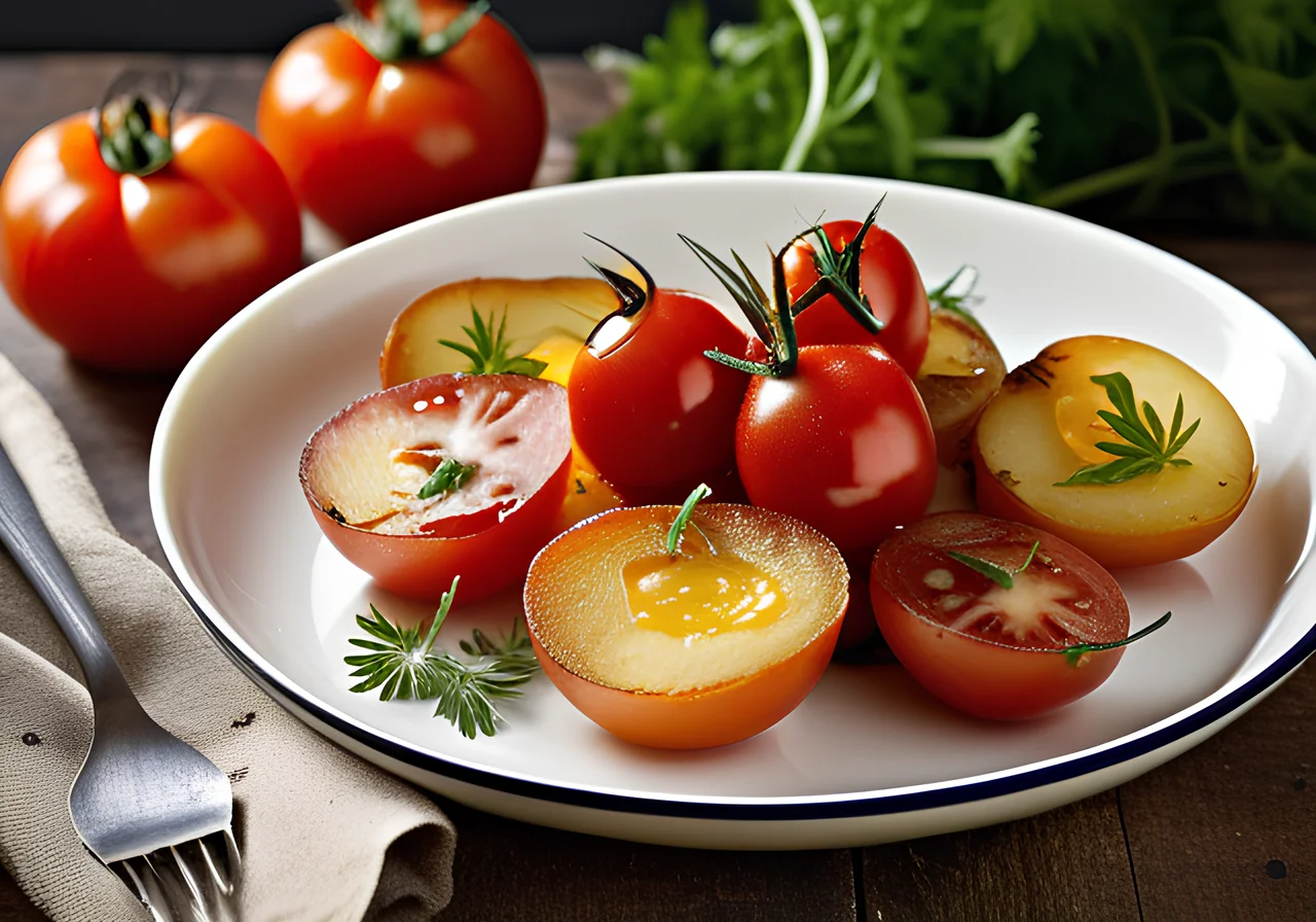 Pan‑fried Potatoes with Cheese