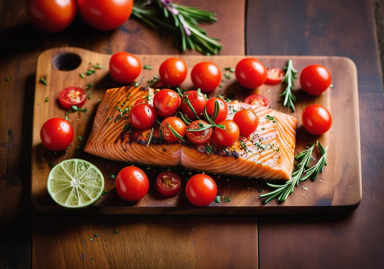 Salmon with Tomatoes