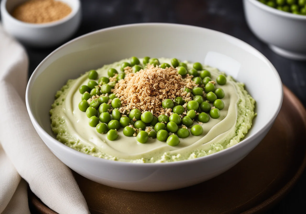 Peas with Spicy Mascarpone Cream