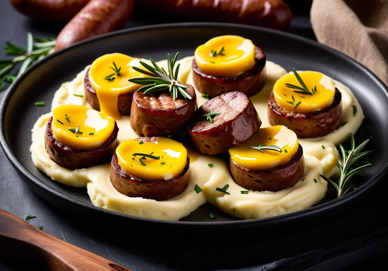 Sausages with Mashed Potatoes (Bangers and Mash)