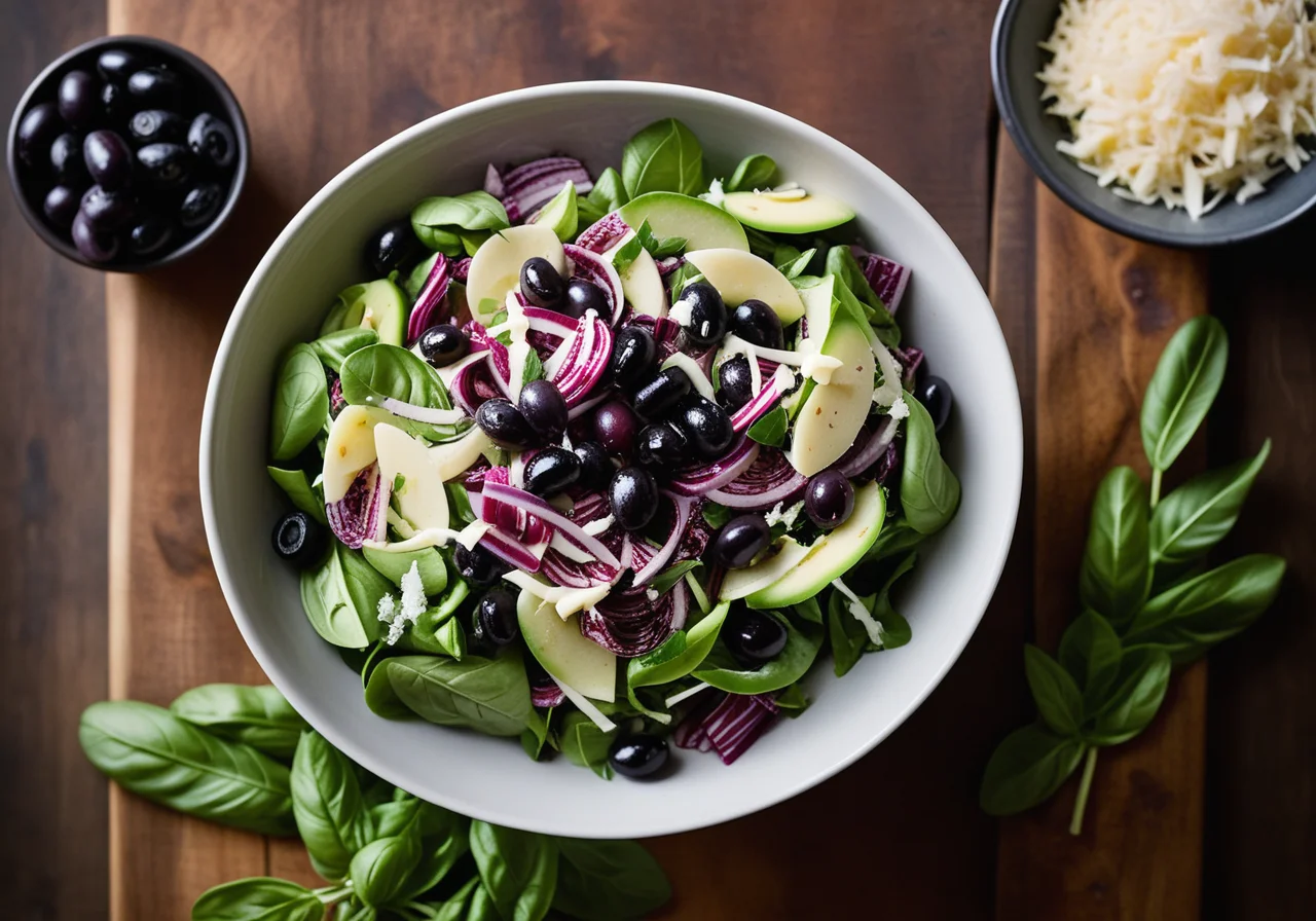 Olive Salad with Thick Beans