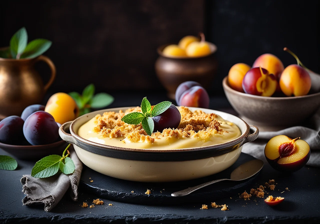Quark Plum Casserole