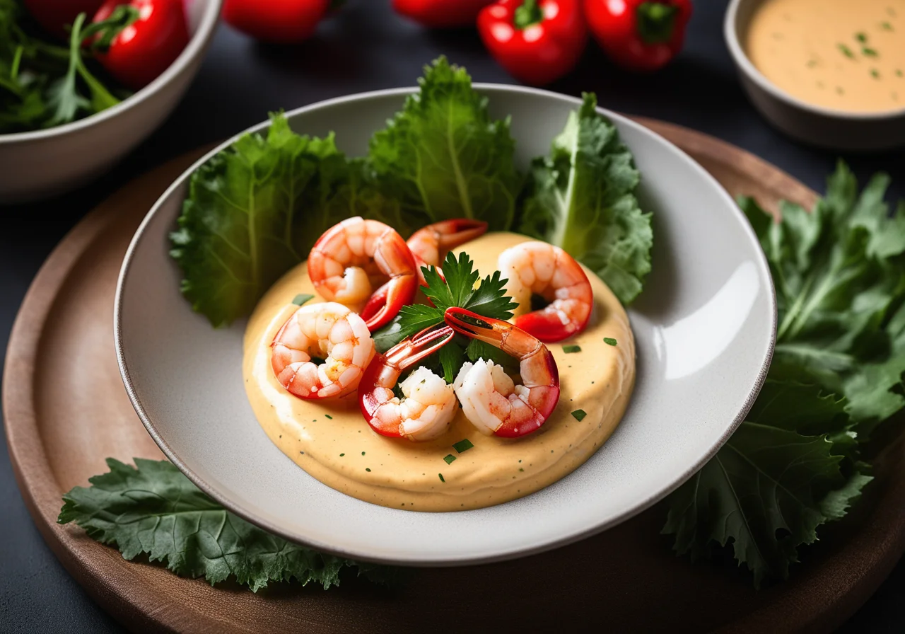 Shrimp with Mango Dip