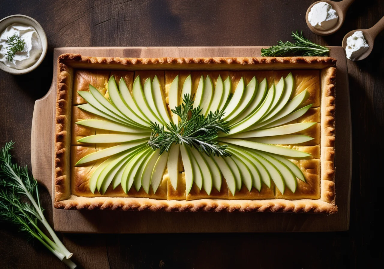 Shortcrust Tart with Goat Cheese and Leek