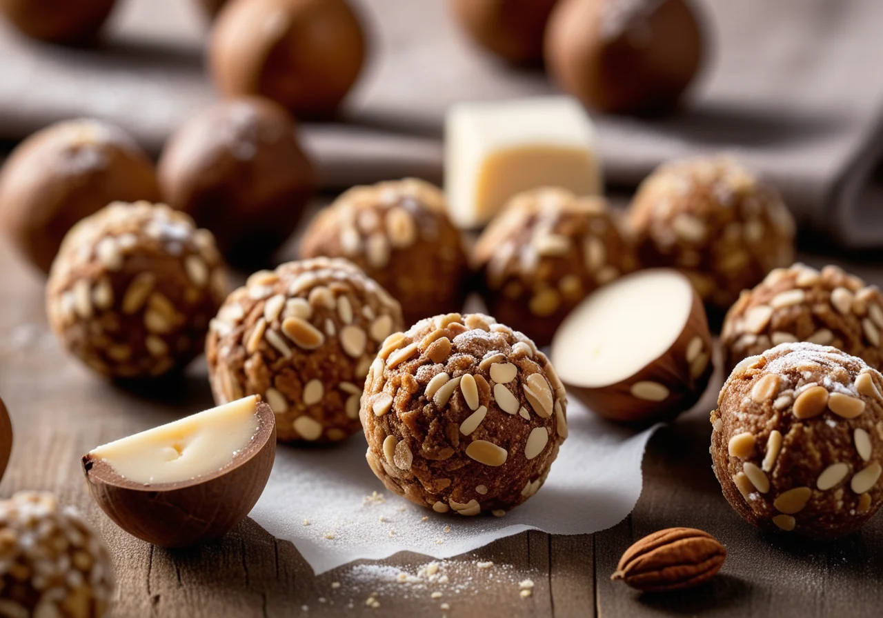 Nut Balls with Marzipan