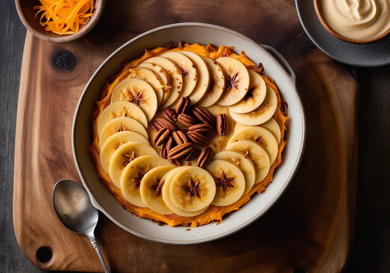 Sweet Potato Banana Gratin