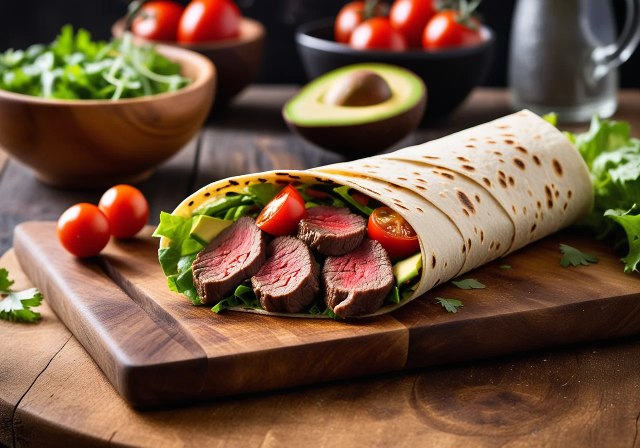 Wrap with Beef