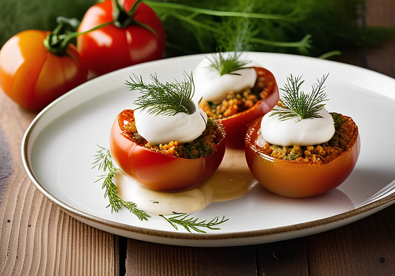 Stuffed Tomatoes with Lamb
