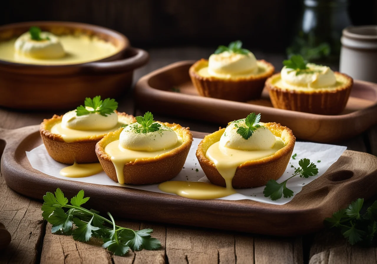 Zucchini Boats with Cheese Soufflé Filling
