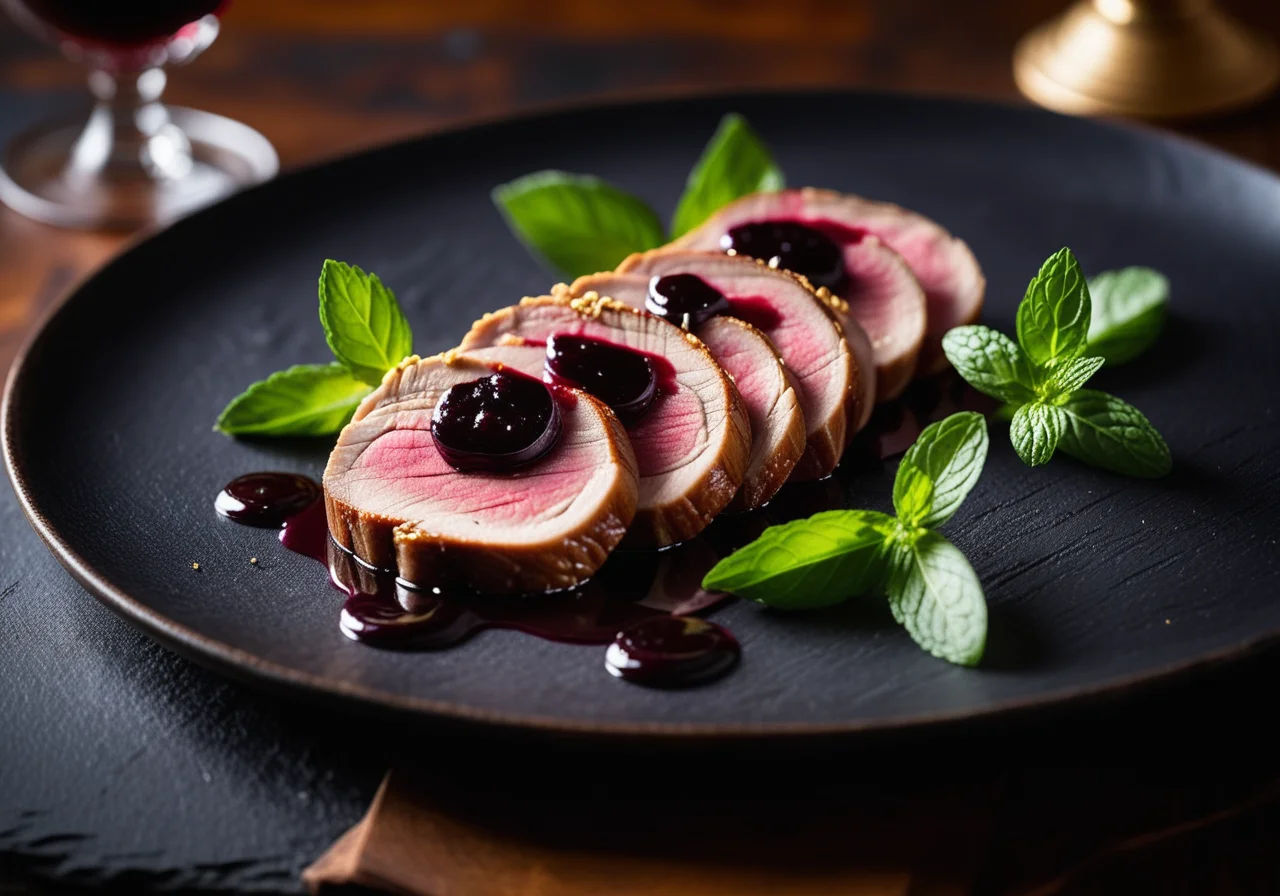 Duck Breast Fillet with Blackberry Sauce