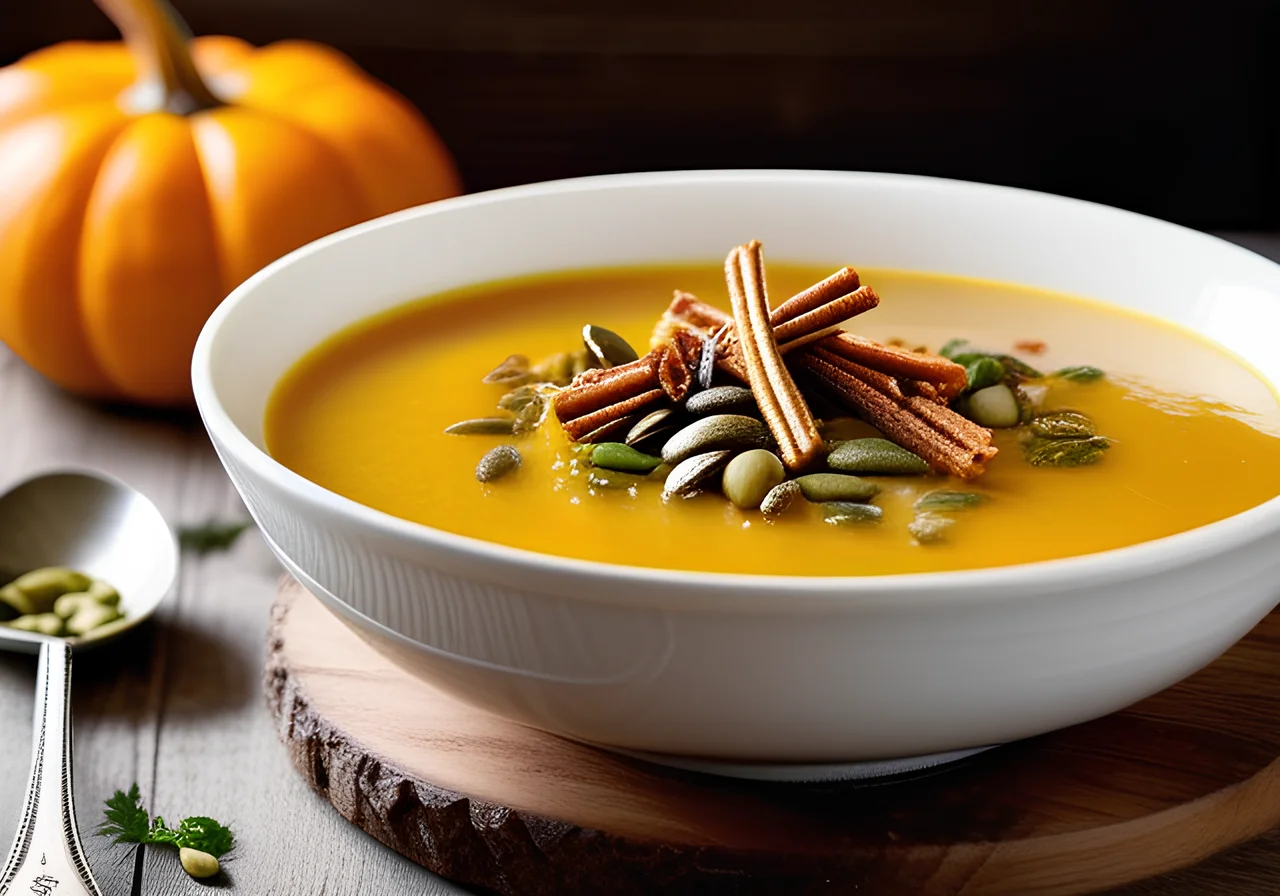 Pumpkin Soup with Hokkaido and Patisson