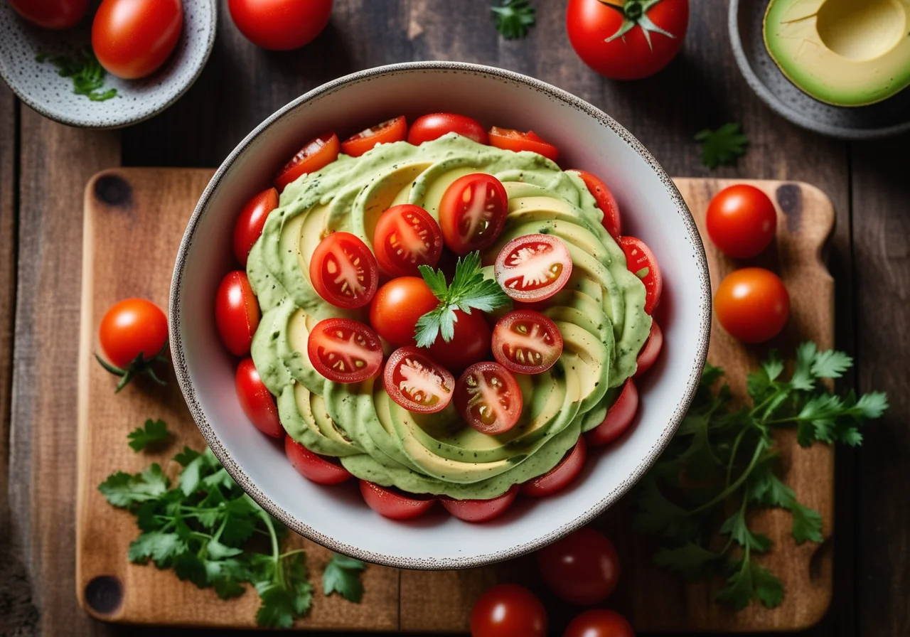 Tomatoes with Avocado Filling