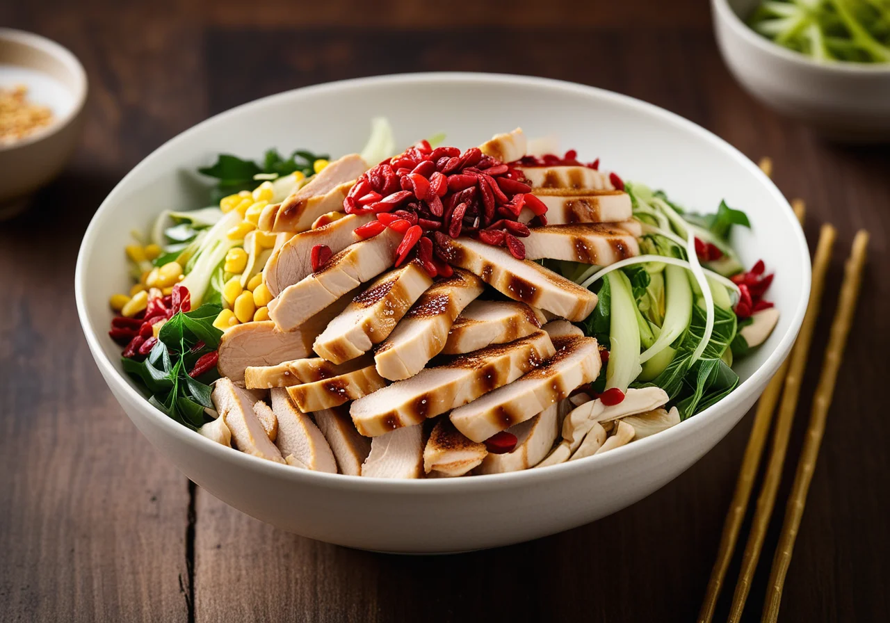 Chicken Strips with Wok Vegetables