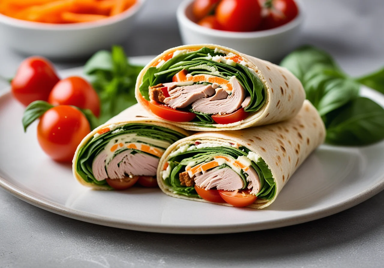 Chicken Vegetable Wraps
