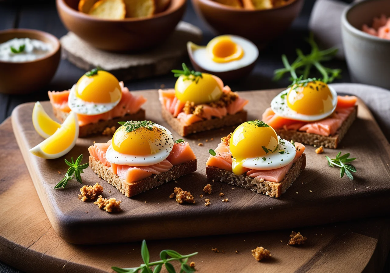 Salmon Bites with Egg