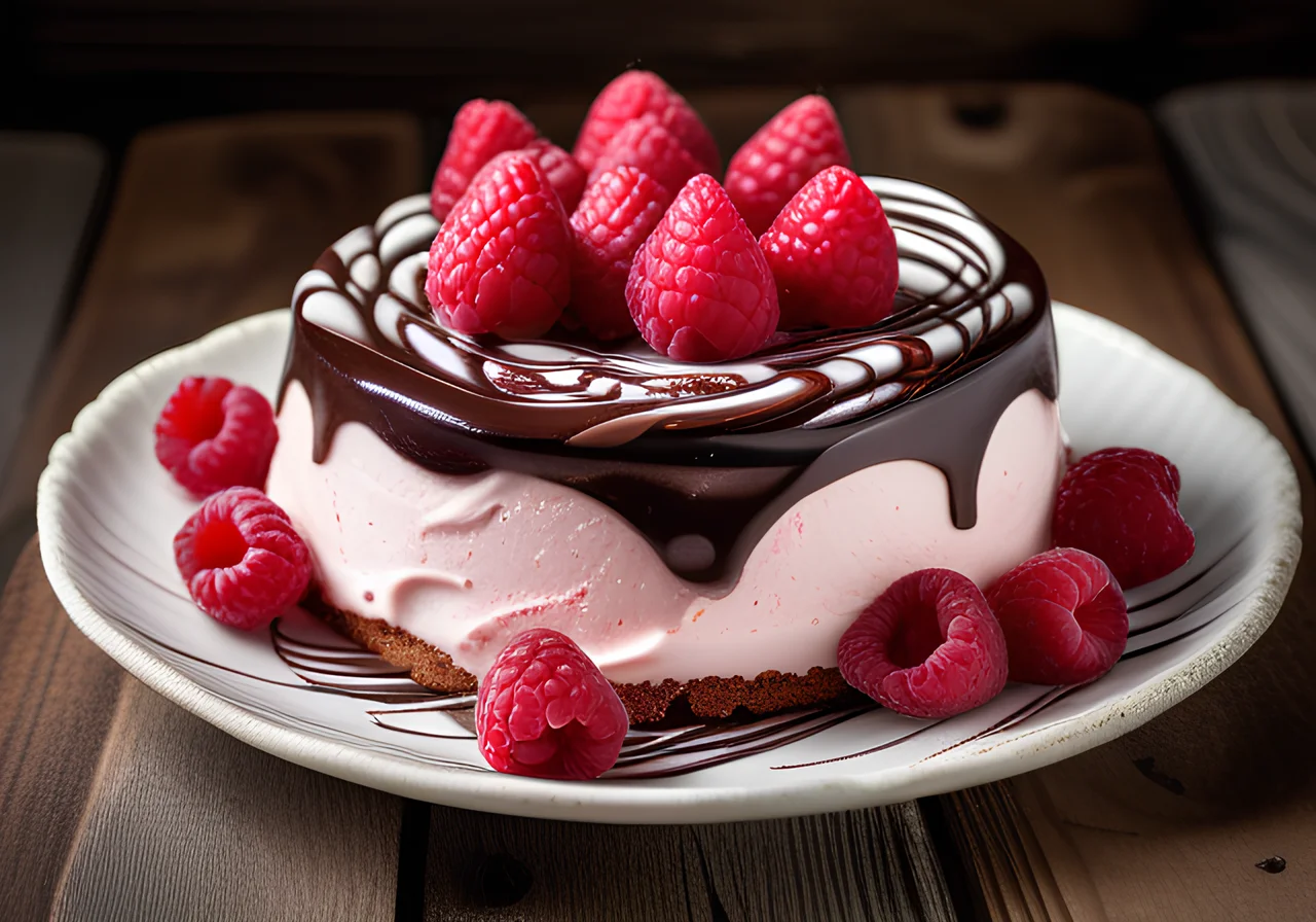 Raspberry Ice Cake